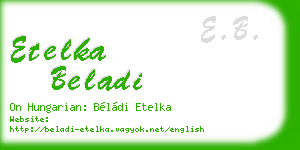 etelka beladi business card